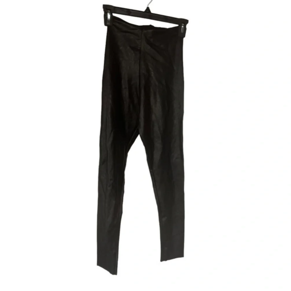 Commando SLG06 Black Faux Leather Leggings Size Extra Large XL